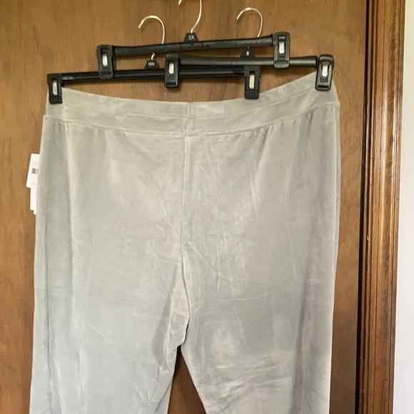 2 pairs Sportelle gray velour velvet soft comfy pull on pant 2X - Picture 11 of 15